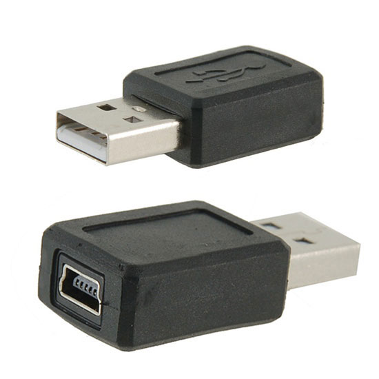 mini usb b 5 pins female jack to usb a 2.0 male connector adapter M/F mini usb b 5 pins female jack to usb a 2.0 male connector adapter M/F