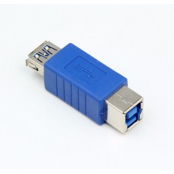 USB 3.0 A Female to B Female F/F Printer Female Data Converter Adapter Connector