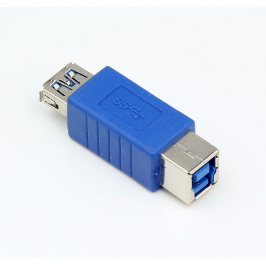 USB 3.0 A Female to B Female F/F Printer Female Data Converter Adapter Connector