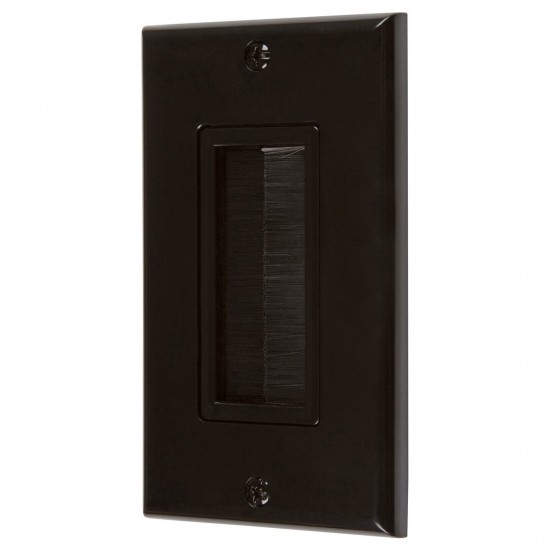 Brush Wall Plate Wires Cable Access Strap Management Socket Mount Port HDMI Brush Wall Plate Wires Cable Access Strap Management Socket Mount Port HDMI