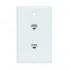 Ethernet Wall Plate 2 Port Cat6 Ethernet Cable Wall Plate Adapter