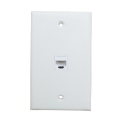 Ethernet Wall Plate 1 Port Cat6 Ethernet Cable Wall Plate Adapter