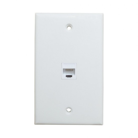 Ethernet Wall Plate 1 Port Cat6 Ethernet Cable Wall Plate Adapter Ethernet Wall Plate 1 Port Cat6 Ethernet Cable Wall Plate Adapter
