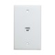 Ethernet Wall Plate 1 Port Cat6 Ethernet Cable Wall Plate Adapter