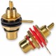 RCA Female Socket Connector Chassis Panel Mount Adapter for Amplifier Audio Plug RCA Female Socket Connector Chassis Panel Mount Adapter for Amplifier Audio Plug