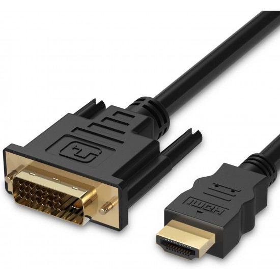 6FT 1.8M HDMI to DVI DVI-D 24+1 Pin Cable Cord 1080P for HDTV HD PC PS3 XBOX DVD 6FT 1.8M HDMI to DVI DVI-D 24+1 Pin Cable Cord 1080P for HDTV HD PC PS3 XBOX DVD