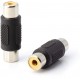 2x RCA Adapter Female to Female Coupler Extender Audio Video RCA Connectors