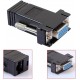 2x Femal VGA SVGA Extender Adapter To CAT5/CAT6/RJ45 Ethernet Cable