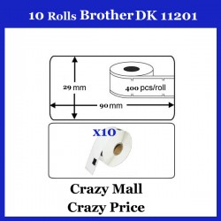 10x DK11201 DK 11201 Thermal Labels For Brother QL500 QL 560 570 580N 1060N ETC