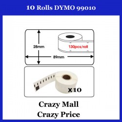 10x 99010 Compatible Address thermal Label for DYMO SEIKO Printer 28x 89mm