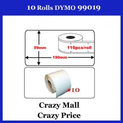 10x 99019 SD99019 Address Thermal Label 59x190mm For Dymo Seiko Writer Printer