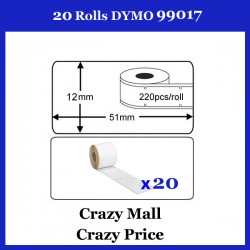 20x 99017 SD99017 For Dymo labelWriter Themal label 50mm x 12mm 220