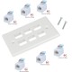 6 Port Cat6 Ethernet Ethernet Wall Plate Cable Wall Plate Adapter 6 Port Cat6 Ethernet Ethernet Wall Plate Cable Wall Plate Adapter