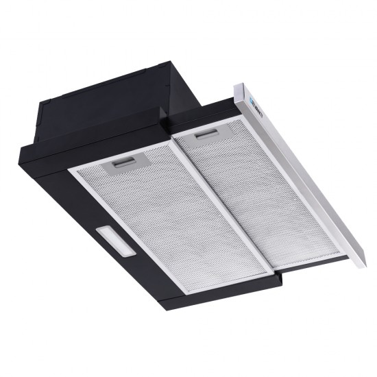 Rangehood Range Hood Stainless Steel Slide Out Kitchen Canopy 60cm 600mm Black Rangehood Range Hood Stainless Steel Slide Out Kitchen Canopy 60cm 600mm Black