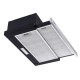 Rangehood Range Hood Stainless Steel Slide Out Kitchen Canopy 60cm 600mm Black Rangehood Range Hood Stainless Steel Slide Out Kitchen Canopy 60cm 600mm Black