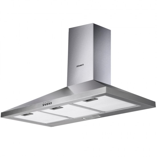 Range Hood 90cm 900mm Kitchen Canopy Stainless Steel Rangehood Wall Mount Range Hood 90cm 900mm Kitchen Canopy Stainless Steel Rangehood Wall Mount