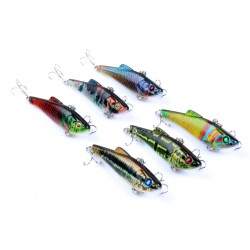 6x 7cm Vib Bait Fishing Lure Lures Hook Tackle Saltwater