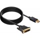 6ft 1.8M Display Port DP To DVI-D Dual Link 24+1Pin Male Gold Connection Cable