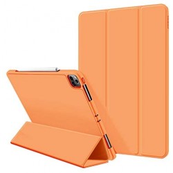 iPad Pro 11 Inch 2020 Soft Tpu Smart Premium Case Auto Sleep Wake Stand Cover Pencil holder Orange