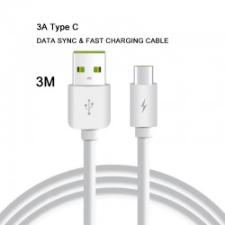 3M 3A USB 2.0 A Male Type c USB C 3.1 Cable Male Power data Fast Charging Cable