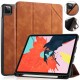 iPad Pro 11 Case 2020/2018 with Pencil Holder Protective Case Cover Soft TPU Brown
