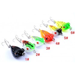 6X 4cm Popper Poppers Fishing Lure Lures Surface Tackle Fresh Saltwater