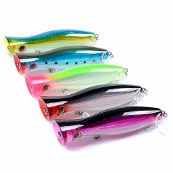 8x Popper Crank 12.5cm Fishing Lure Lures Surface Tackle Fresh Saltwater