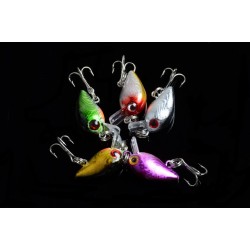 5x 3cm Popper Crank Bait Fishing Lure Lures Surface Tackle Saltwater