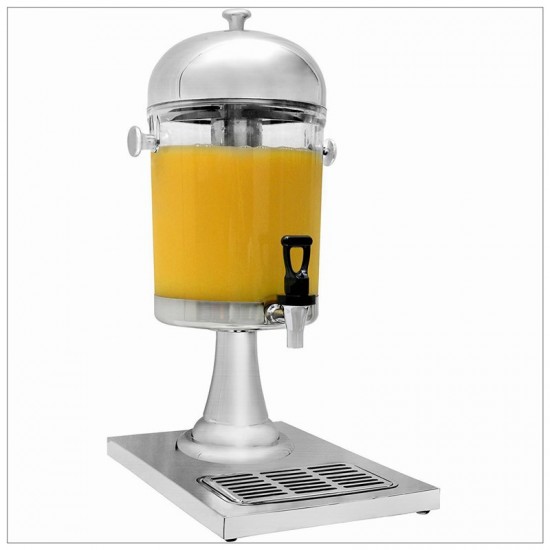 Commercial 8L Restaurant Buffet Stainless Steel Drink Juice Dispenser Beverage