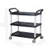 3 Tier Large Service Food Cart Restaurant Trolley Kitchen Catering Shelf Storage