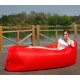 Inflatable Chair Portable Air Couch, Air Sofa Bag Lounge Red