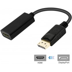 DisplayPort Male to HDMI Female Gold-Plated DP Display Port to HDMI Adapter