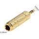 3.5mm male to 6.35mm 1/4" STEREO Female Audio Adapter Converter Gold Plated