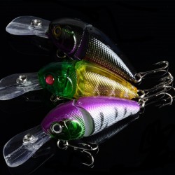 3x 8.5cm Popper Crank Bait Fishing Lure Lures Surface Tackle Saltwater