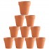10x 5cm Flower Pot Pots Clay Ceramic Plant Drain Hole Succulent Cactus Nursery Planter