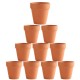 10x 5cm Flower Pot Pots Clay Ceramic Plant Drain Hole Succulent Cactus Nursery Planter