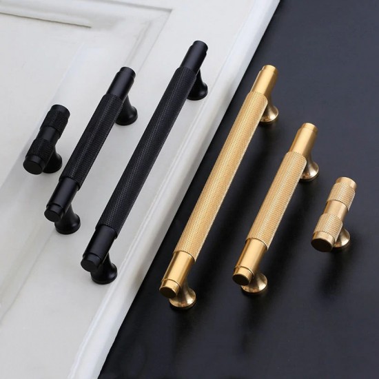 Black Gold Furniture Door Kitchen Cabinet Handle Handles Pull Pulls Cupboard T Bar