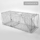 Humane Animal Trap Cage 150 x 50 x 53cm - Silver Humane Animal Trap Cage 150 x 50 x 53cm - Silver
