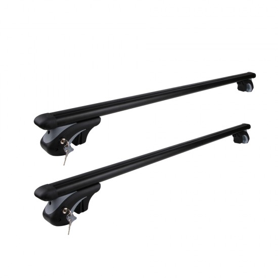 Giantz 1350mm Universal Aluminium Lockable Roof Rack - Black Giantz 1350mm Universal Aluminium Lockable Roof Rack - Black