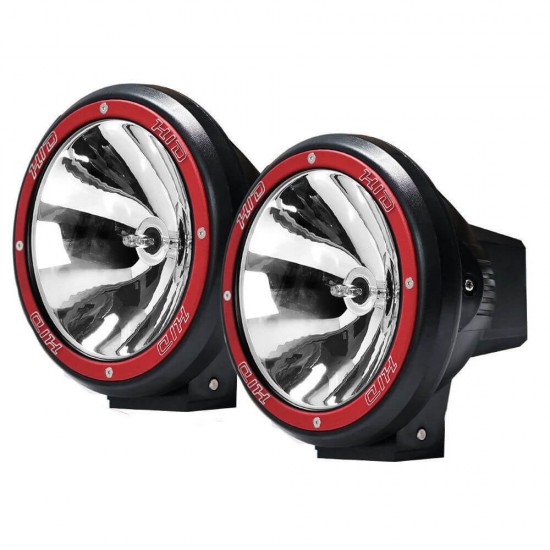 2X 7inch HID 100W Driving Lights XENON Spotlight Offroad Lamp UTE Work Red 4WD 2X 7inch HID 100W Driving Lights XENON Spotlight Offroad Lamp UTE Work Red 4WD
