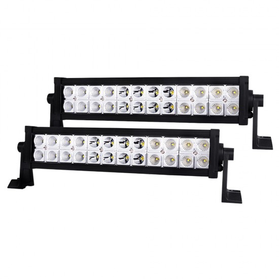 Pair 12inch 72w CREE LED Light Bar Offroad Spot Flood Work Driving Truck 4WD SUV Pair 12inch 72w CREE LED Light Bar Offroad Spot Flood Work Driving Truck 4WD SUV