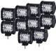10X 4inch LED Work Light Spot Flood Tri Row Offroad 4WD Truck Boat SUV Jeep Ford 10X 4inch LED Work Light Spot Flood Tri Row Offroad 4WD Truck Boat SUV Jeep Ford