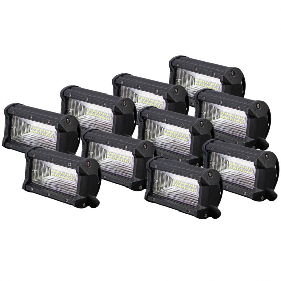 10X 5inch Cree LED Work Driving Light Bar Flood Beam Offroad 4x4 SUV ATV 10X 5inch Cree LED Work Driving Light Bar Flood Beam Offroad 4x4 SUV ATV