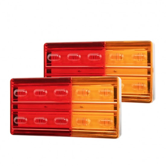 2x LED Tail Lights Indicator & Brake Lights Submersible 12V 2x LED Tail Lights Indicator & Brake Lights Submersible 12V
