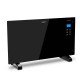 2000W Portable Electric Panel Heater - Black Glass 2000W Portable Electric Panel Heater - Black Glass