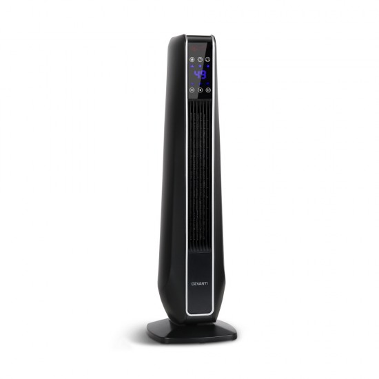 2400W Electric Ceramic Tower Heater - Black 2400W Electric Ceramic Tower Heater - Black
