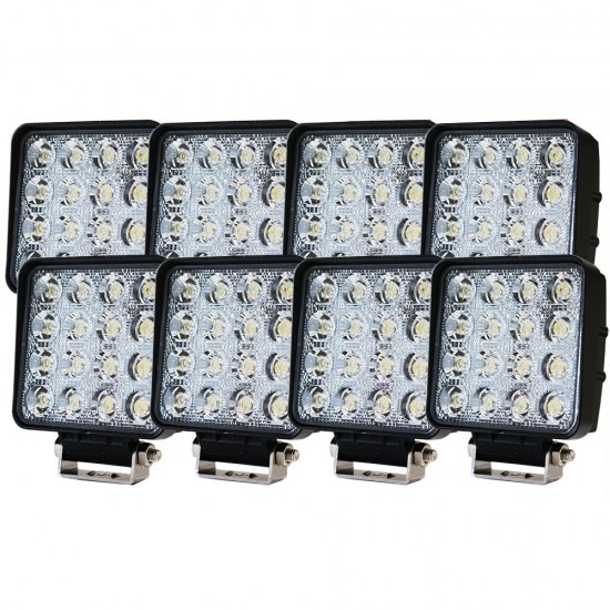 8X 80W LED FLOOD WORK LIGHT BAR LAMP PHILIPS LUMILEDS OFFROAD TRACTOR TRUCK 4WD 8X 80W LED FLOOD WORK LIGHT BAR LAMP PHILIPS LUMILEDS OFFROAD TRACTOR TRUCK 4WD