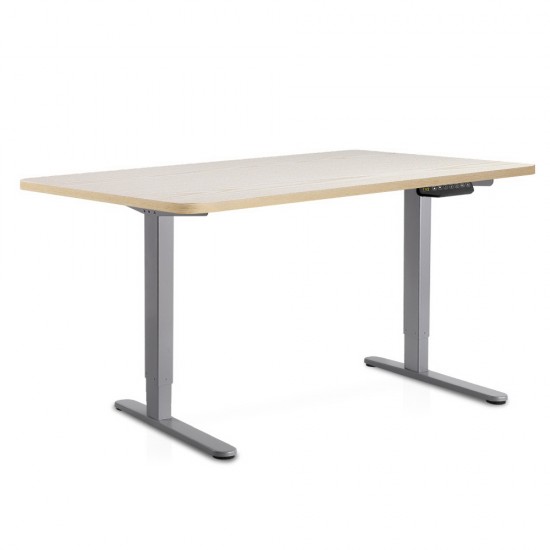100cm Motorised Electrical Adjustable Frame Standing Desk - White Grey 100cm Motorised Electrical Adjustable Frame Standing Desk - White Grey