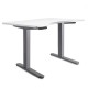 140cm Curved Adjustable Desk - White 140cm Curved Adjustable Desk - White