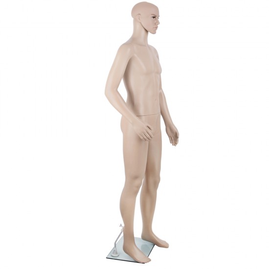186cm Tall Full Body Male Mannequin - Skin Coloured 186cm Tall Full Body Male Mannequin - Skin Coloured